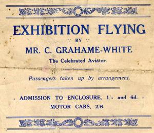 Exhibition Flying at Biddenham Fete 1913